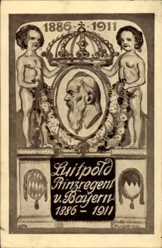 Künstler Ak Prinzregent Luitpold von Bayern, Jubiläum 1911