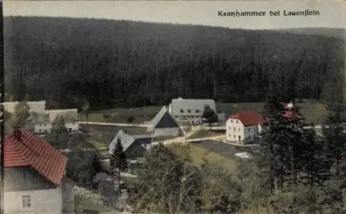 Ak Kratzhammer Altenberg im Erzgebirge, Panorama