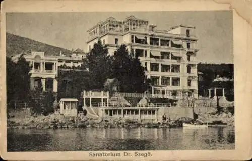 Ak Opatija Abbazia Kroatien, Sanatorium Dr. Szegö.