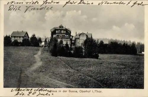 Ak Oberhof im Thüringer Wald, Haus in der Sonne