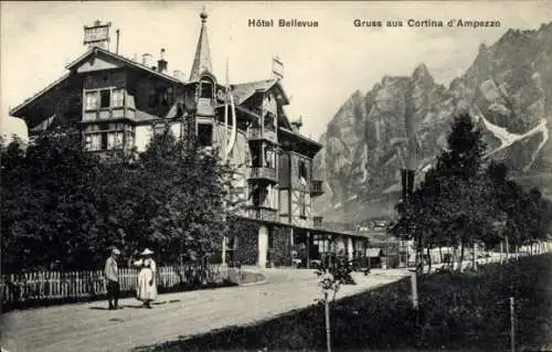 Ak Cortina d'Ampezzo Veneto, Cinque Torri, Dolomiti di Ampezzo, Hôtel Bellevue