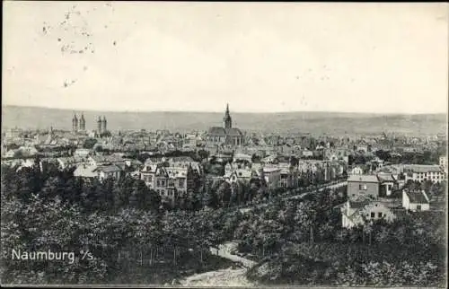 Ak Naumburg Saale Burgenlandkreis, Panoramablick auf die Stadt