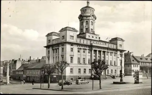 Ak Zeulenroda Triebes Thüringen, Rathaus am Karl Marx Platz