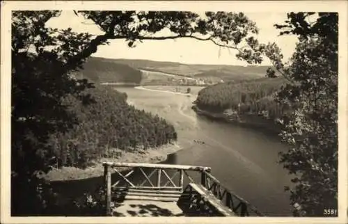 Ak Schönbrunn Ebersdorf Thüringen, Heinrichstein an der Saale, Saaletalsperre