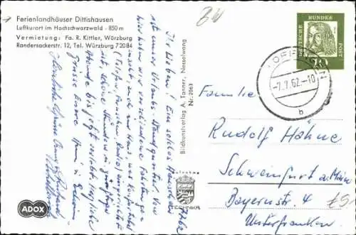 Ak Oy Mittelberg Allgäu, Ferienlandhaus, Gartenansicht