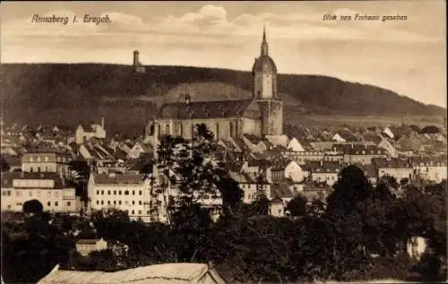 Ak Annaberg Buchholz Erzgebirge, Blick von Frohnau, Kirche