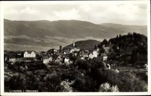 Ak Lindenfels im Odenwald Hessen, Blick auf Ortschaft und Umgebung