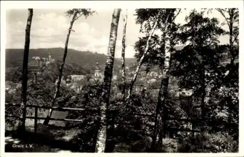 Ak Greiz im Vogtland, Teilansicht