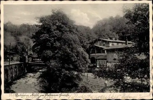 Ak Rabenau im Erzgebirge, Mühle im Rabenauer Grunde