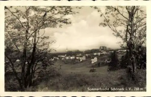 Ak Schöneck im Vogtland Sachsen, Blick auf Ortschaft und Umgebung