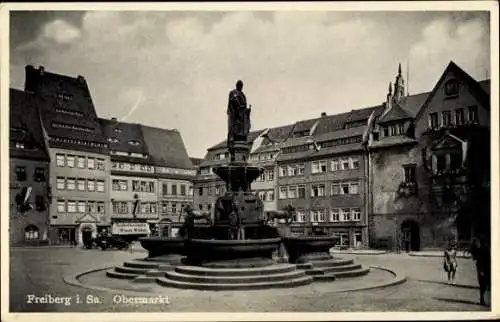 Ak Freiberg in Sachsen, Obermarkt