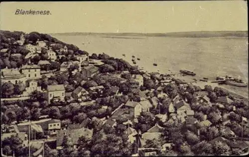 Ak Hamburg Altona Blankenese, Blick auf den Ortsteil, Fliegeraufnahme