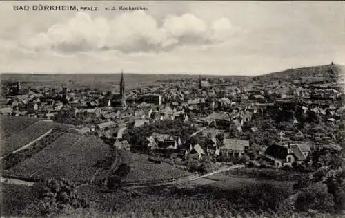 Ak Bad Dürkheim Pfalz, Blick von der Kochsruhe auf die Stadt