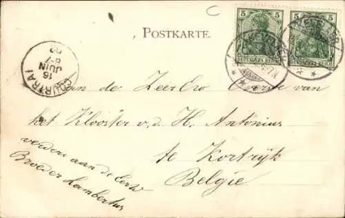 Ak Kevelaer am Niederrhein, Totalansicht, Gnadenkapelle, Kreuzbaum
