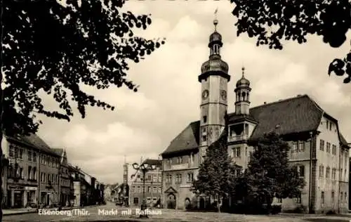 Ak Eisenberg in Thüringen, Markt, Rathaus