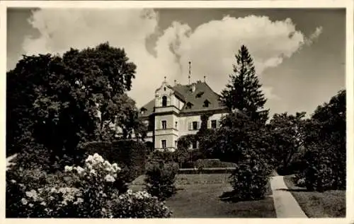 Ak Friedenfels in der Oberpfalz, Wohngebäude, Garten