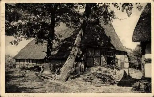 Ak Vilsen Homfeld, Blick auf Bauernhaus, Feldpost