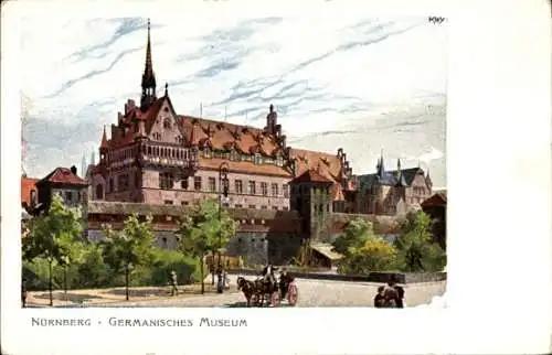 Künstler Ak Kley, Heinrich, Nürnberg, Germanisches Museum, Jubiläums-Landesausstellung 1906