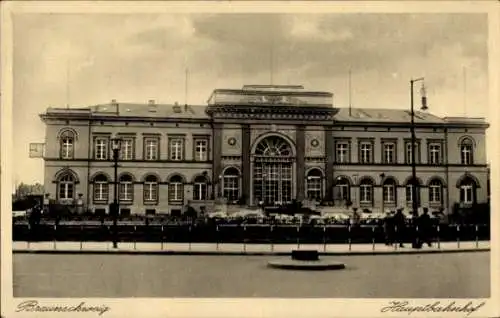 Ak Braunschweig in Niedersachsen, Hauptbahnhof