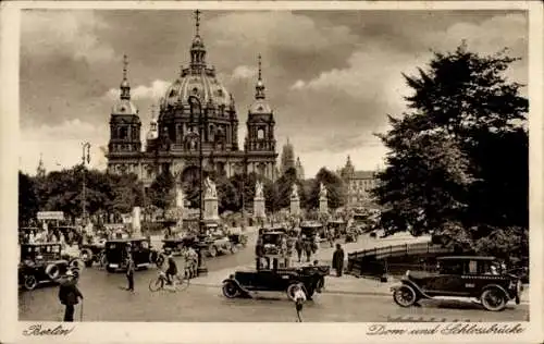 Ak Berlin, Dom u. Schlossbrücke