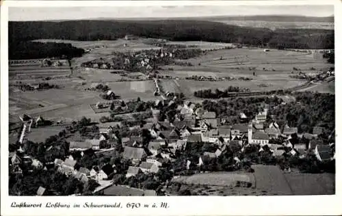 Ak Loßburg im Schwarzwald, Fliegeraufnahme