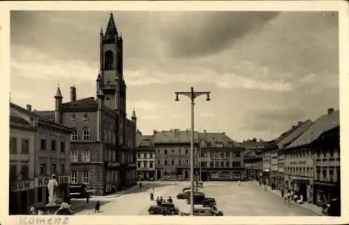 Ak Kamenz Sachsen, Markt mit Rathaus