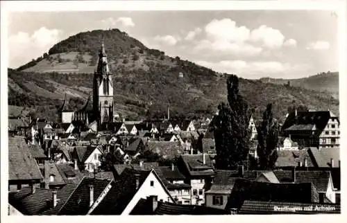 Ak Reutlingen in Baden Württemberg, Ortsansicht mit Achalm