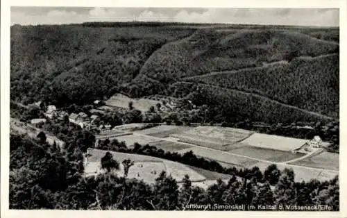 Ak Simonskall Hürtgenwald in der Eifel, Gesamtansicht, Luftbild