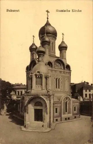 Ak București Bukarest Rumänien, Biserica Ruseasca, Russische Kirche