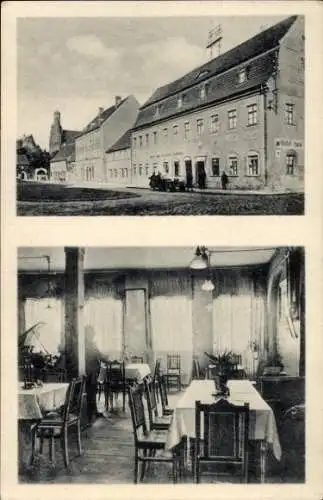 Ak Mühlberg an der Elbe, Hotel zum weißen Schwan