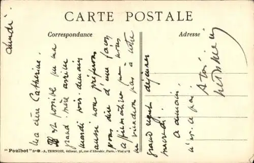 Künstler Ak Poulbot, Francisque, Trinkender Soldat wird von Kindern beobachtet