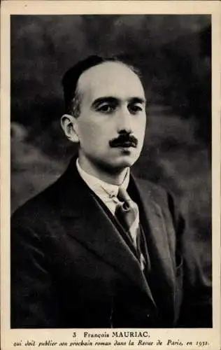 Ak Schriftsteller Francois Mauriac, Portrait