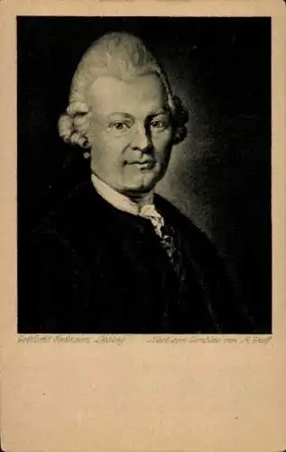 Künstler Ak Graff, A., Dichter Gotthold Ephraim Lessing, Portrait