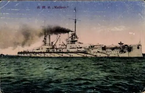 Ak Deutsches Kriegsschiff, SMS Kaiserin, Kaiserliche Marine