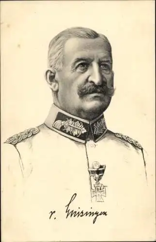 Künstler Ak General der Infanterie von Linsingen, Portrait