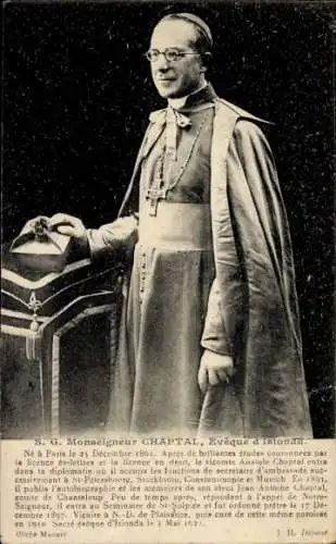 Ak S. G. Monseigneur Chaptal, Éveque d'Isionda, né à Paris le 25 décembre 1861