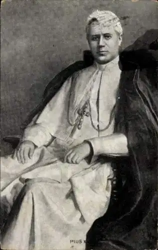 Ak Papst Pius X., Porträt