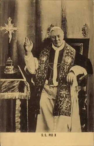 Ak Papst Pius IX., Giovanni Maria Mastai Ferretti, Portrait