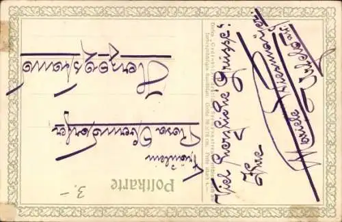 Künstler Ak Bohrdt, H., Gedicht, Der letzte Mann, Heinrich Röser