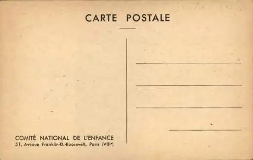 Künstler Ak Lesourt, Comite National de l'Enfance, les animaux malades de la peste