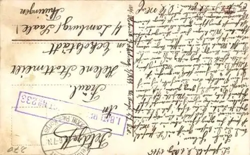 Ak Donnerwetter tadellos, Soldat mit Zigarre