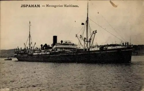 Ak MM Dampfer Ispahan, Messageries Maritimes