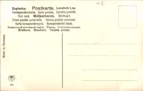 Präge Litho Unschuld, Allegorie