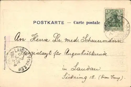 Ak Straßburg Elsass Bas Rhin, Bei den gedeckten Brücken