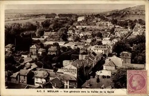 Ak Meulan en Yvelines, Vue generale vers la Vallee de la Seine