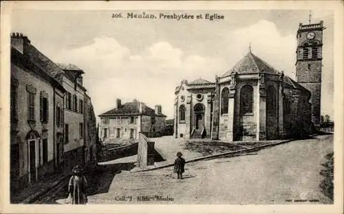 Ak Meulan en Yvelines, Presbytere, Kirche