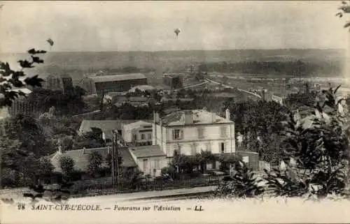 Ak Saint Cyr l'Ecole Yvelines, Panorama sur l'Aviation