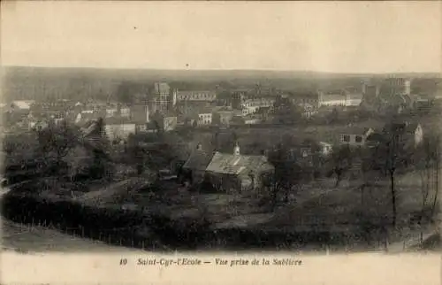 Ak Saint Cyr l'Ecole Yvelines, Vue prise de la Sabliere