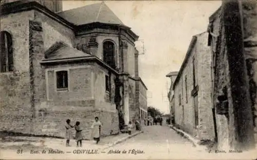 Ak Oinville Yvelines, Abside de l'Eglise