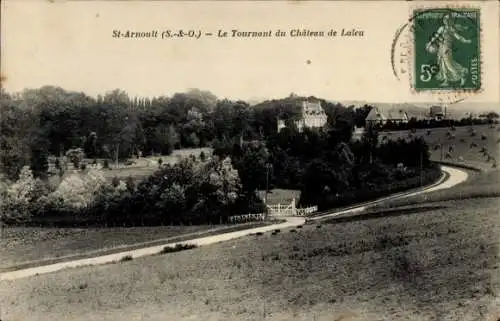 Ak Saint Arnoult en Yvelines, Tournant du Chateau de Laleu